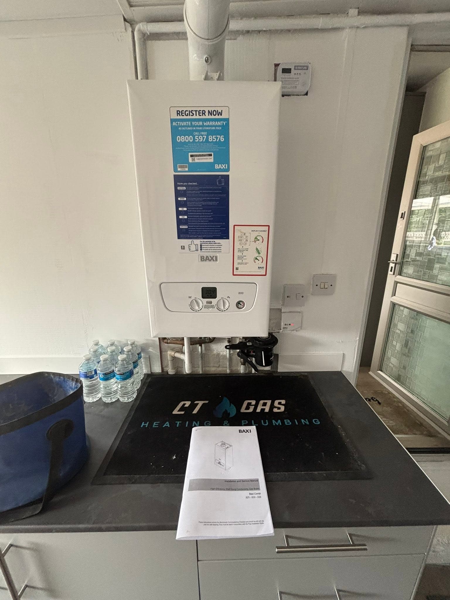New Baxi boiler installation by CT Gas Ltd